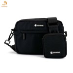 犬用散步包供应商-纯素皮革斜跨水瓶支架