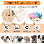 宠物毯生产商-柔软绒面爪印睡垫