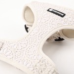 犬用背带套装供应商-花朵钩针奢华项圈牵引