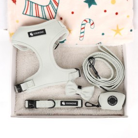 Dog Harness Set Factory - Luxury Twill Adjustable Custom Leash