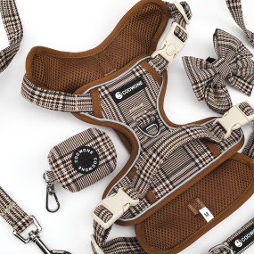 Dog Harness Set Manufacturer - Luxury Reflective 3 Clip Tactical Design