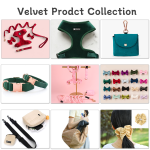 犬用背带套装生产商-奢华步入式天鹅绒可定制