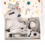 犬用背带套装厂家-奢华斜纹可调定制牵引