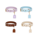 宠物项圈供应商-个性化纯素皮革雕刻ID牌