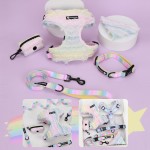 宠物项圈套装生产商-定制花卉图案独特设计