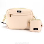 犬用散步包供应商-纯素皮革斜跨水瓶支架