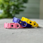 狗项圈厂家-豪华彩色防水PVC对比色