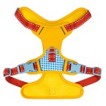 狗背带厂家-可定制中小犬格子设计