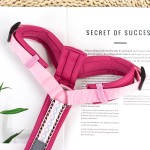 宠物背带套装厂家-个性化玫瑰红尼龙背心