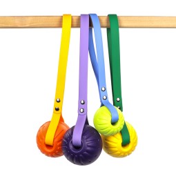 狗互动玩具厂家-天然橡胶球配PVC绳