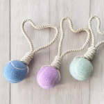 狗玩具厂家-豪华功能网球带绳