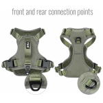 狗背带厂家-可定制绿色尼龙防水防爆冲