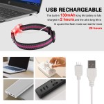 宠物项圈厂家-可调夜行LED可充电