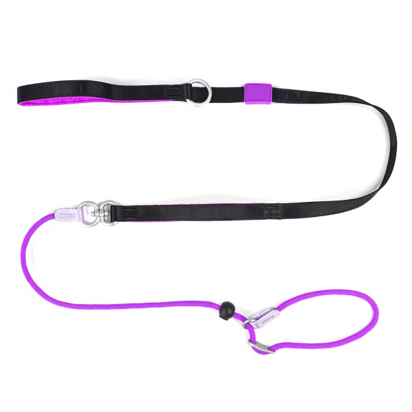 狗训练绳厂家-耐用圆形尼龙带手柄