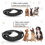 狗牵引绳厂家-可调尼龙双头带锁扣