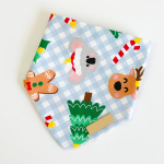 狗围巾厂家-可定制三角格子可调