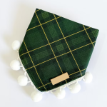 狗围巾厂家-可定制三角格子可调