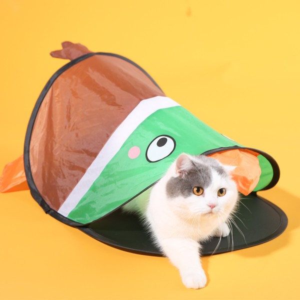 猫隧道厂家-可折叠隐藏处鸭形互动