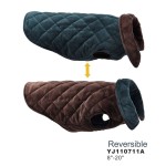 狗服装厂家-可翻转冬季外套温暖毛绒夹克