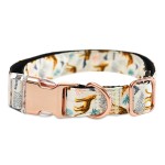 宠物项圈厂家-豪华锦缎 ribbon尼龙印花