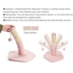 猫秋千厂家-新款设计毛绒抓柱剑麻