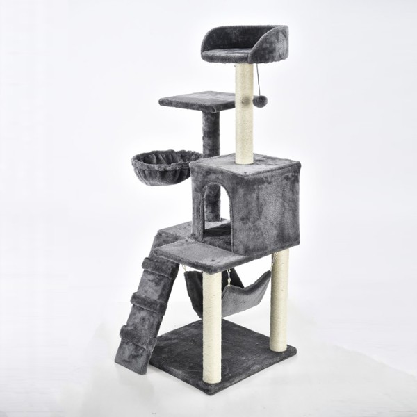 猫爬树厂家-豪华抓塔多功能木质