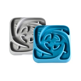 狗碗厂家-新款设计趣味方形慢食智商玩具