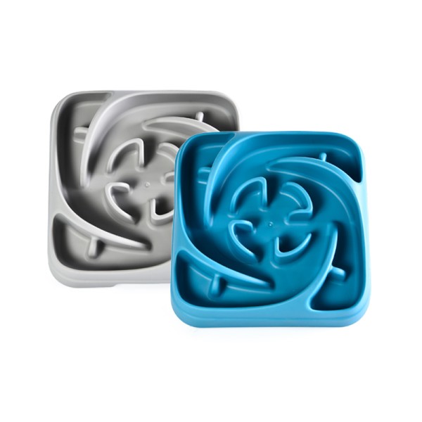 狗碗厂家-新款设计趣味方形慢食智商玩具