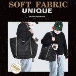 宠物携带袋厂家-廉价黑色牛津布绗缝吊带