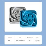 狗碗厂家-新款设计趣味方形慢食智商玩具