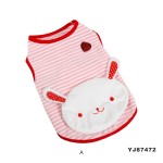 狗衣服厂家-宠物服装可爱条纹棉T恤