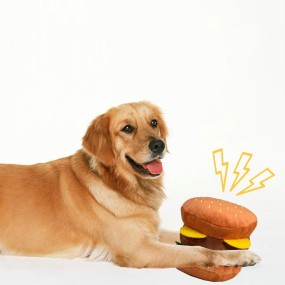 Pet Food Toy Supplier - Squeaky Stuffed Fries Bite-Resistant