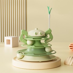 猫玩具供应商-乌龟转盘轨道游戏板