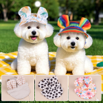 宠物渔夫帽供应商-灯芯绒丝绸奢华夏季防晒