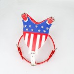 宠物背带供应商-奢华透气可调皮革领结