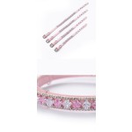 宠物项圈供应商-甜美风格粉色牵引春夏