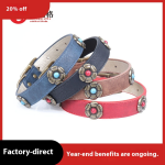 犬类项圈厂家-青铜风格宝石花朵战术