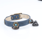 犬类项圈厂家-青铜风格宝石花朵战术