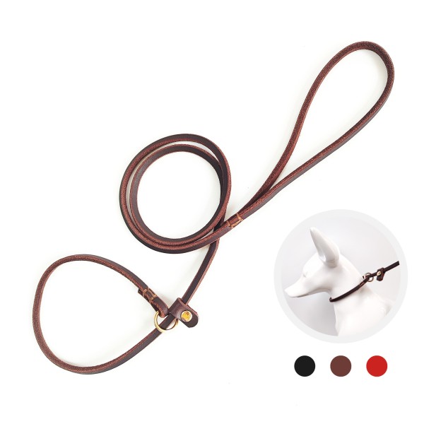 宠物训练牵引生产商-6mm冲击牛皮防爆