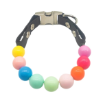 宠物项圈厂家-马卡龙纯色中小泰迪