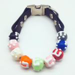 宠物项圈厂家-马卡龙纯色中小泰迪