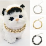 犬类项圈供应商-金属PU链小中型猫