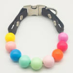 宠物项圈厂家-马卡龙纯色中小泰迪