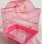 宠物鸟笼供应商-可爱蓝粉色繁殖金属