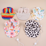 宠物渔夫帽供应商-灯芯绒丝绸奢华夏季防晒