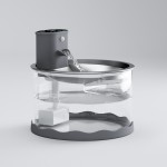 猫饮水机厂家-玻璃材质无线感应电池