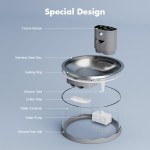 猫饮水机厂家-玻璃材质无线感应电池