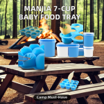 婴儿食品存储生产商-7杯可重复使用冷冻盘