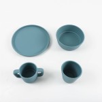 婴儿喂食套装供应商-食品级硅胶餐具围兜