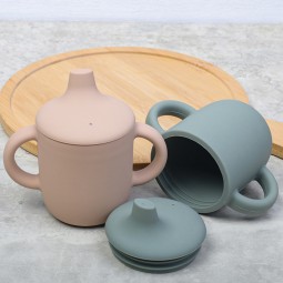 硅胶学饮杯生产商-耐高温防摔